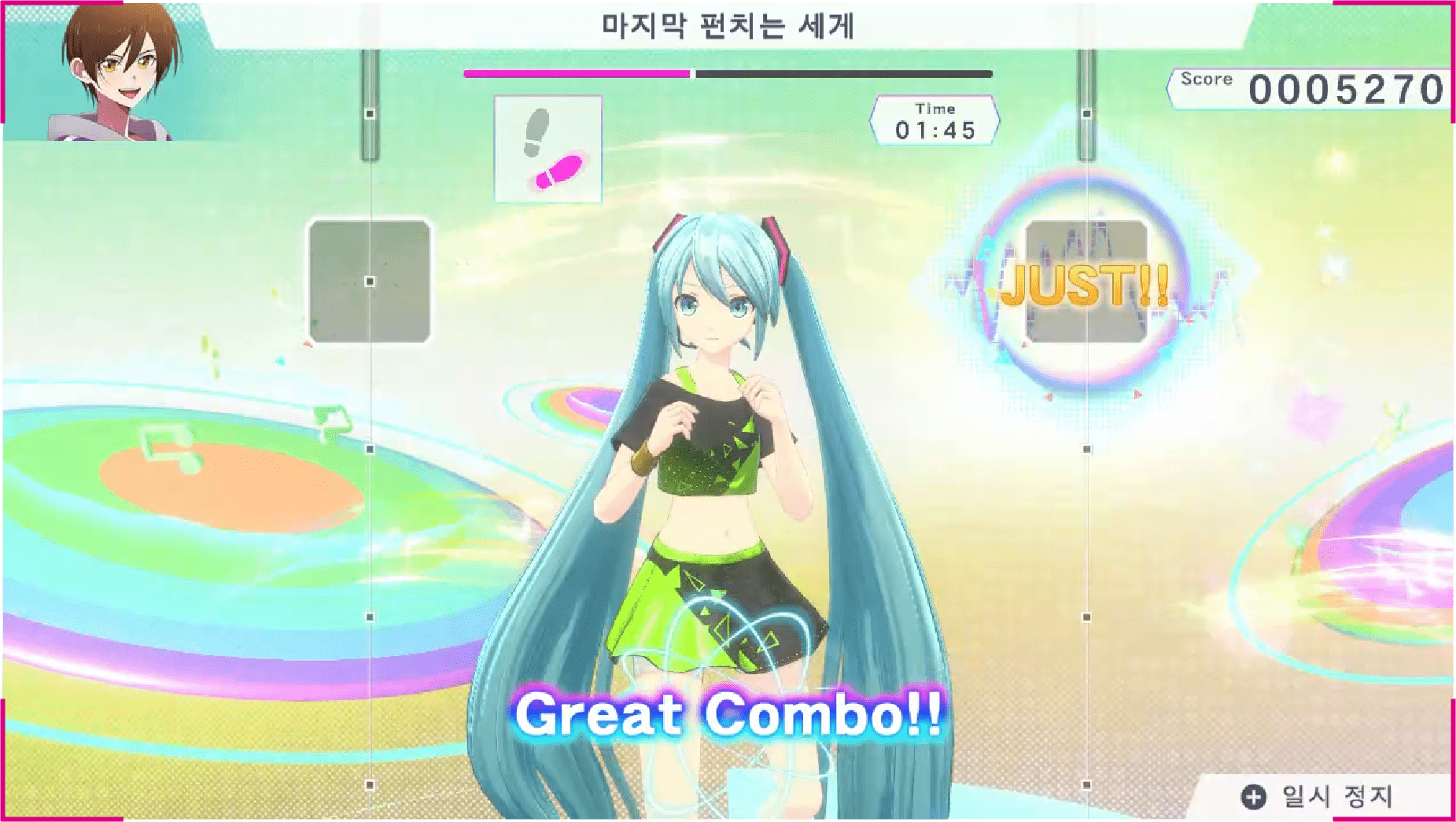Fitness Boxing의 기본 조작은 그대로 유지,이번에는 「미쿠와 함께 운동하자!」